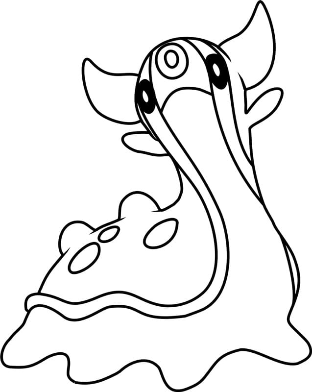 Gastrodon pokemon coloring page