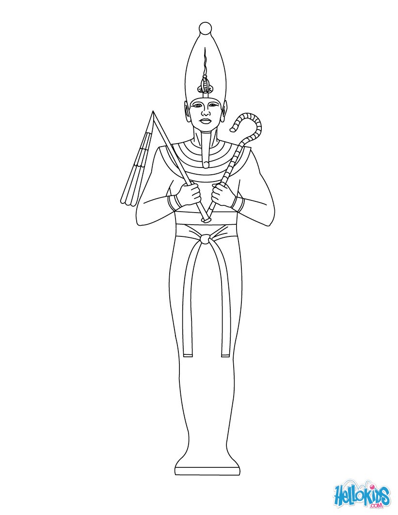 Osiris for kids coloring pages