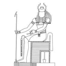 Gods and goddesses of ancient egypt coloring pages