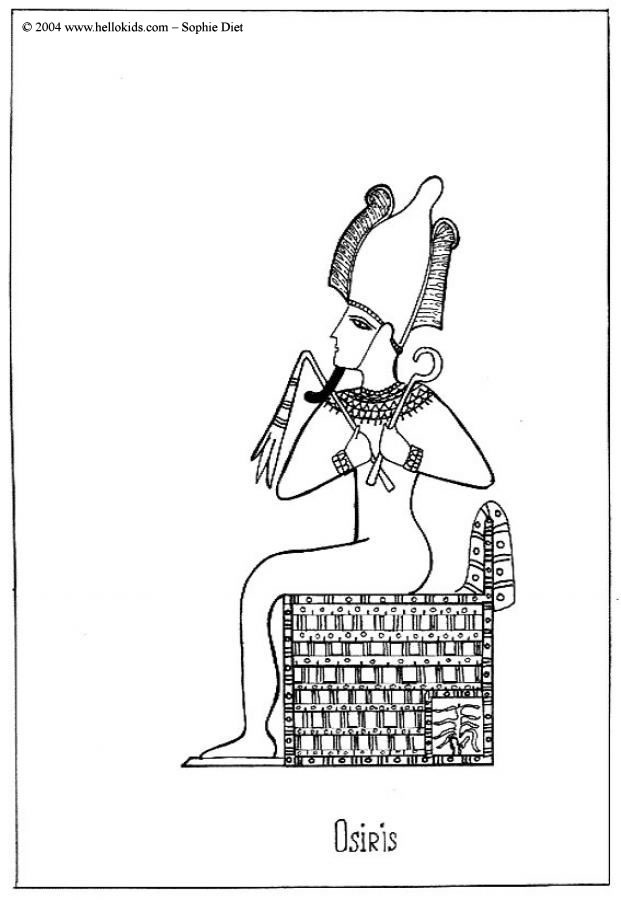 Discover the beauty of ancient egyptian art with osiris coloring page