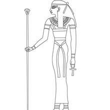 Gods and goddesses of ancient egypt coloring pages