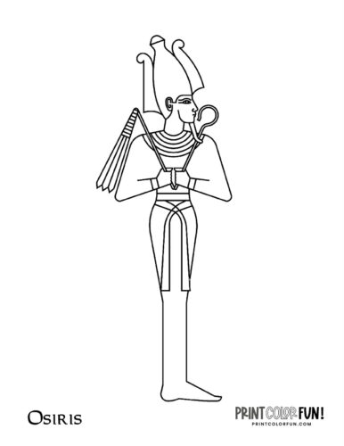 Ancient egyptian gods and goddesses coloring page printables learning activities at