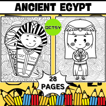 Ancient egypt coloring pages mindfulness coloring sheets egyptian mythology