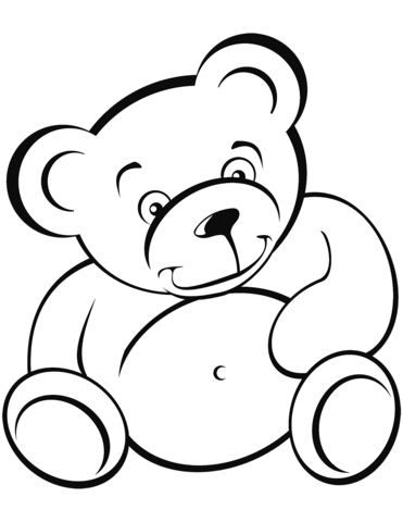 Dibujo de osito de peluche para colorear dibujos para colorear imprimir gratis