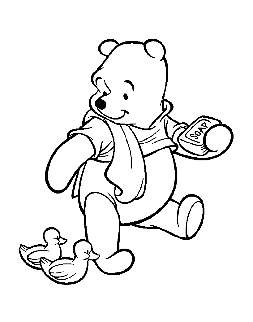 Pãginas para colorear de winnie the pooh gratis para descargar