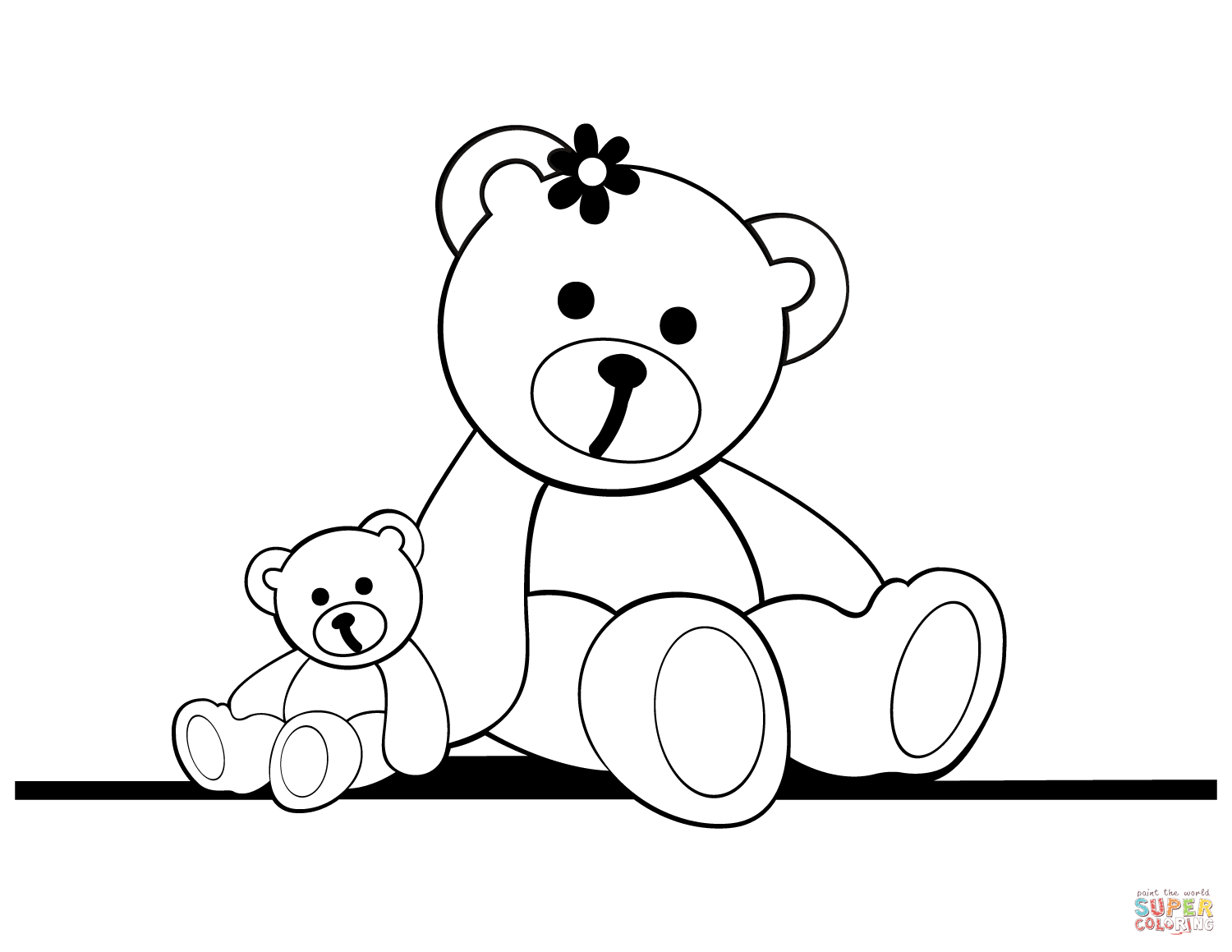 Dibujo de osos de peluche para colorear dibujos para colorear imprimir gratis