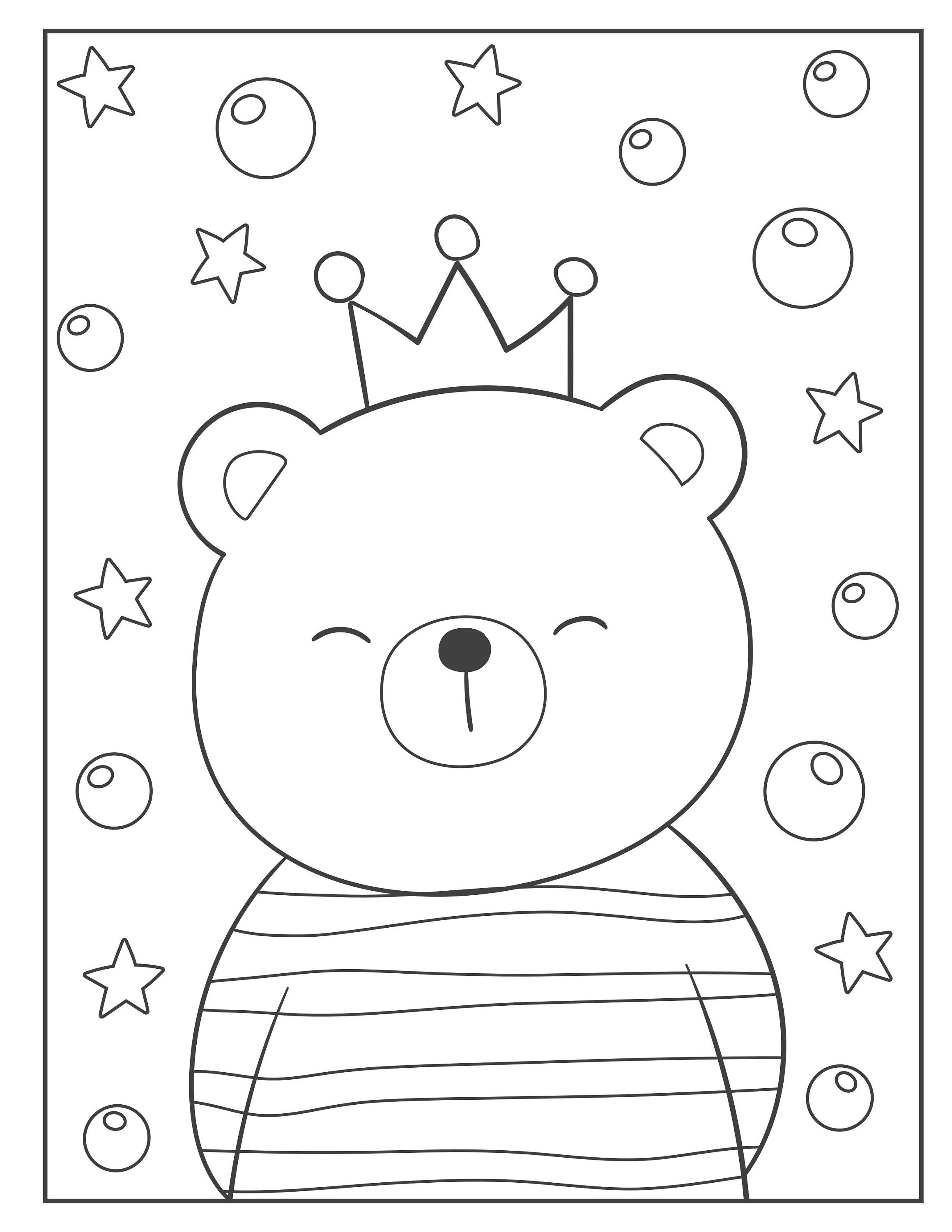 Dibujos para colorear de ositos de peluche pãginas