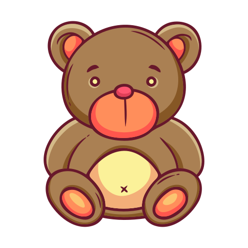 Stickers de oso de peluche