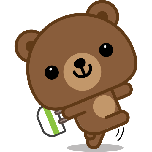 Stickers de oso de peluche