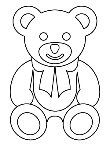 Dibujo de emoji de oso de peluche para colorear dibujos para colorear imprimir gratis