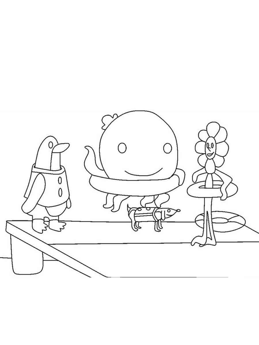 Oswald the octopus coloring pages