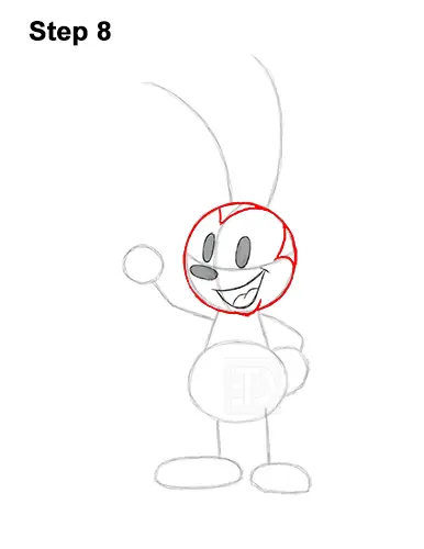 How to draw oswald the lucky rabbit video step