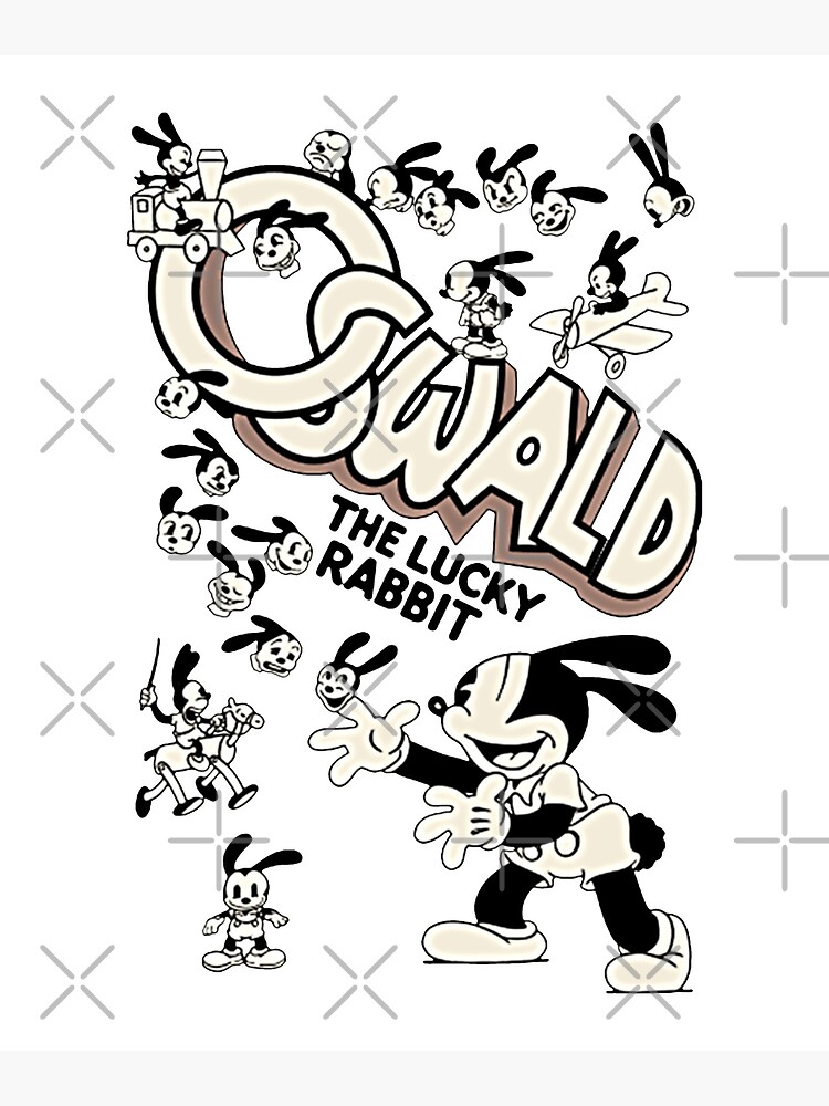 Oswald the lucky rabbit greeting card for sale by godorca