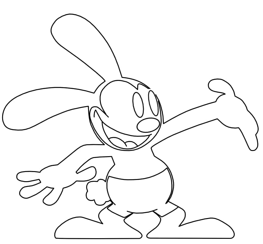 Oswald the lucky rabbit coloring pages