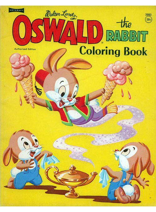 Oswald the lucky rabbit lantz coloring book coloring books at retro reprints