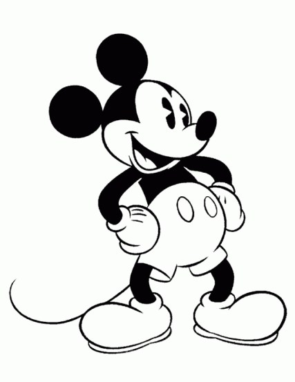 Free printable mickey mouse coloring pages for kids