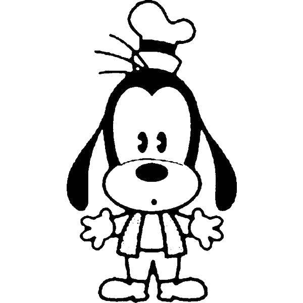 Online coloring pages coloring page baby goofy disney coloring pages download print coloring page