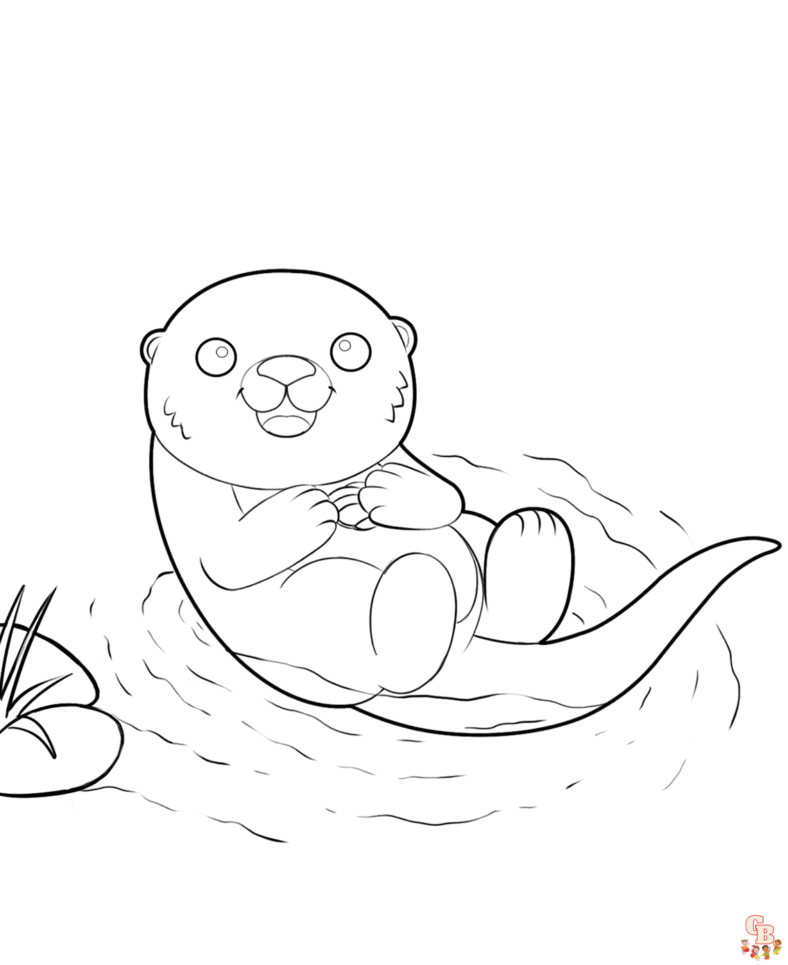 Printable sea otter coloring pages free for kids and adults