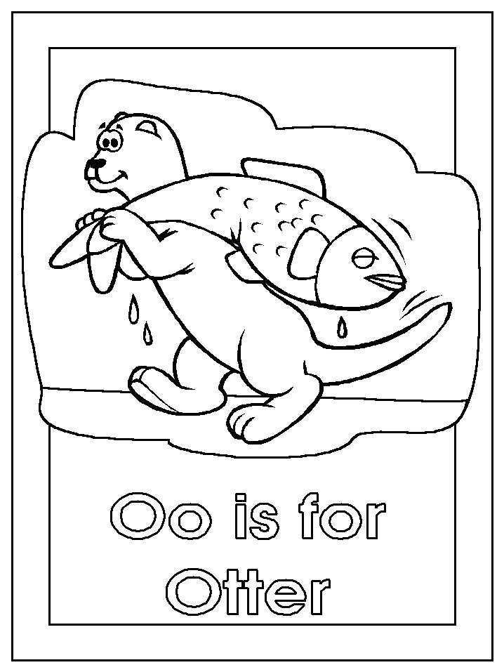 Otter coloring pages printable for free download