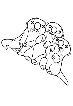 Free printable otter coloring pages for adults and kids