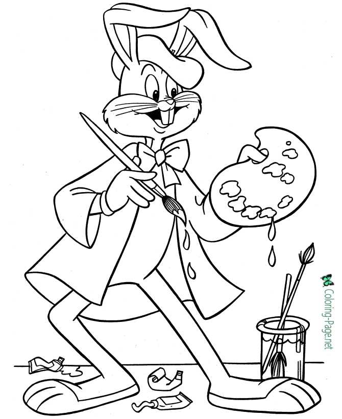 Bugs bunny coloring pages