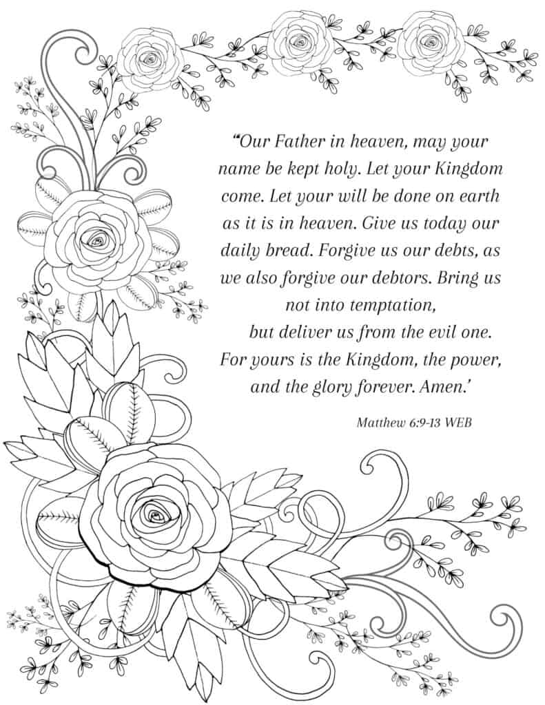 The lords prayer printable