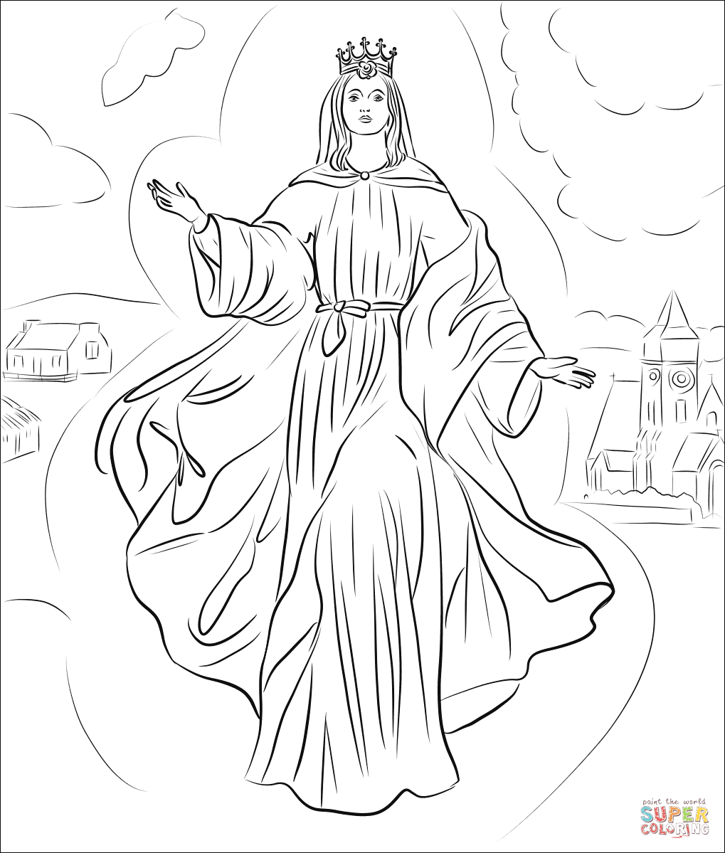 Our lady of knock coloring page free printable coloring pages coloring pages catholic coloring free printable coloring pages