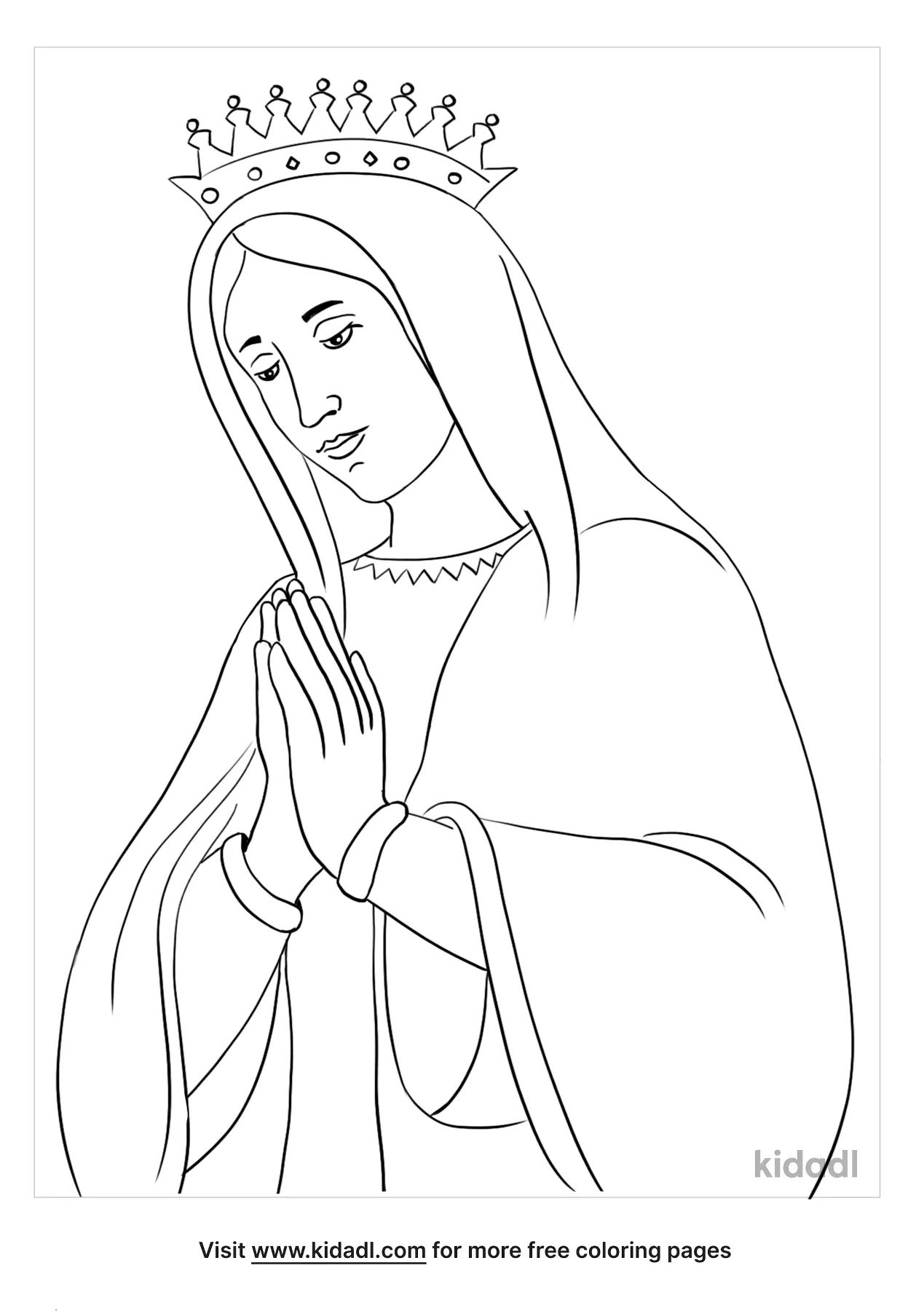 Free our lady of fatima coloring page coloring page printables