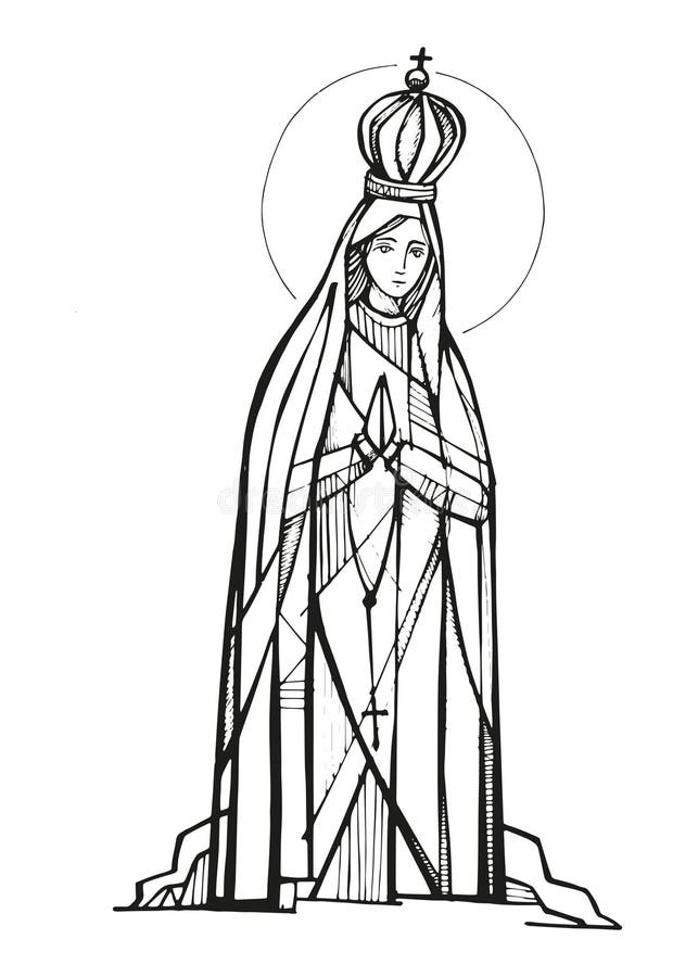 Fatima virgin stock illustrations â fatima virgin stock illustrations vectors clipart