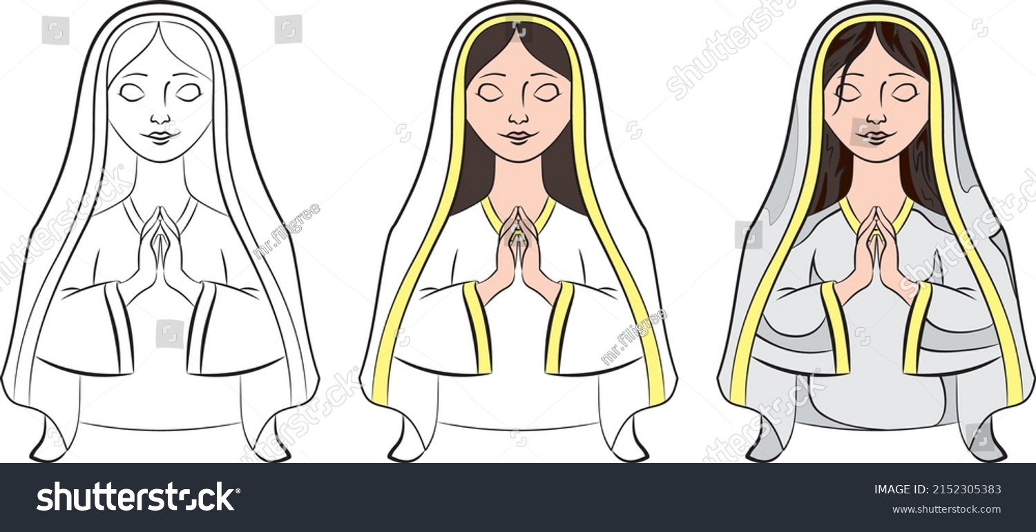 Our lady fatima illustration virgin mary stock vector royalty free