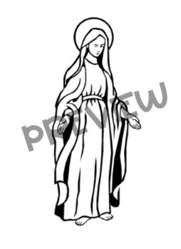 Mary of nazareth reading prehension coloring page freebie tpt