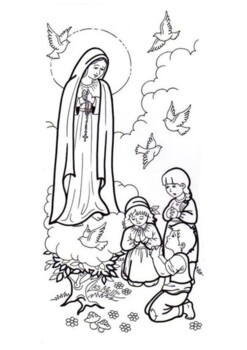 Our lady of fatima coloring by mrfitz tpt