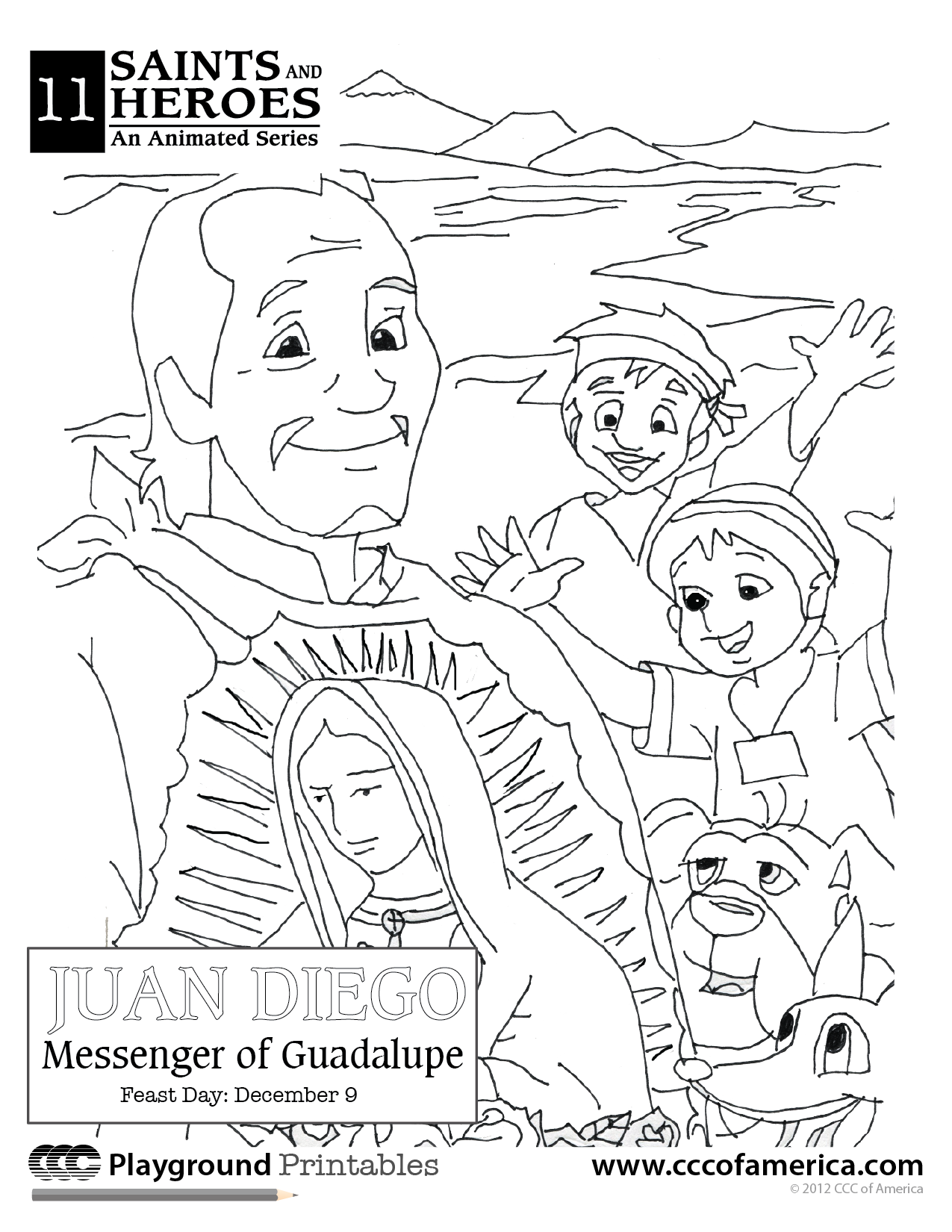 Saint juan diego coloring page catholic coloring coloring pages catholic coloring sheets