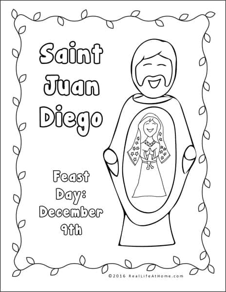 Our lady of guadalupe printables and worksheet packet