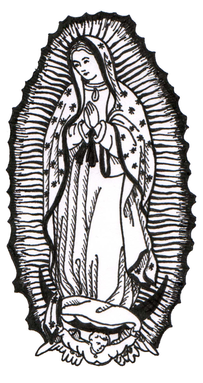 Our lady of guadalupe digital print