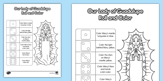 Our lady of guadalupe roll and lor activity teacher made