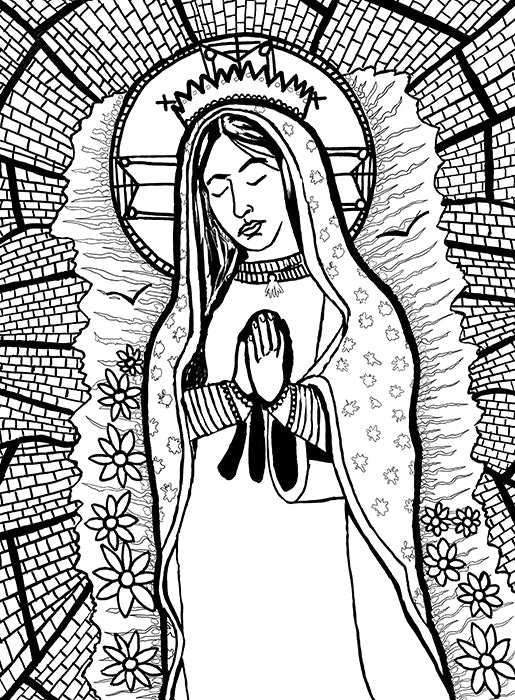 Digital coloring book pages â ministry of saints modern iconography