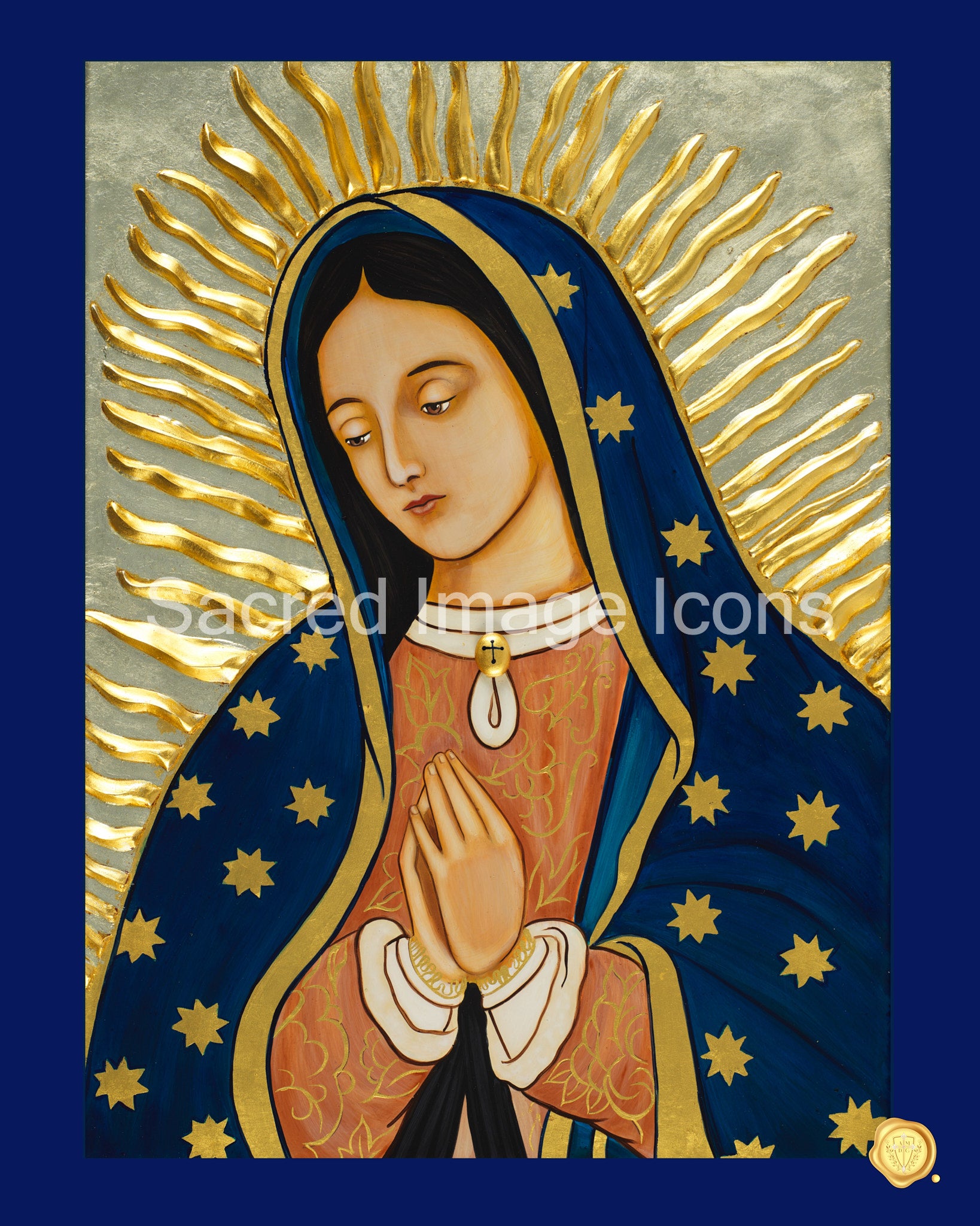 Our lady of guadalupe icon print