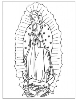 Our lady of guadalupe coloring by mrfitz tpt