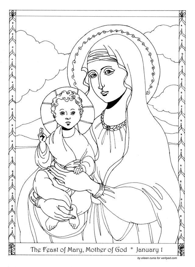 Saints coloring pages