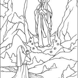 Saint mary coloring pages