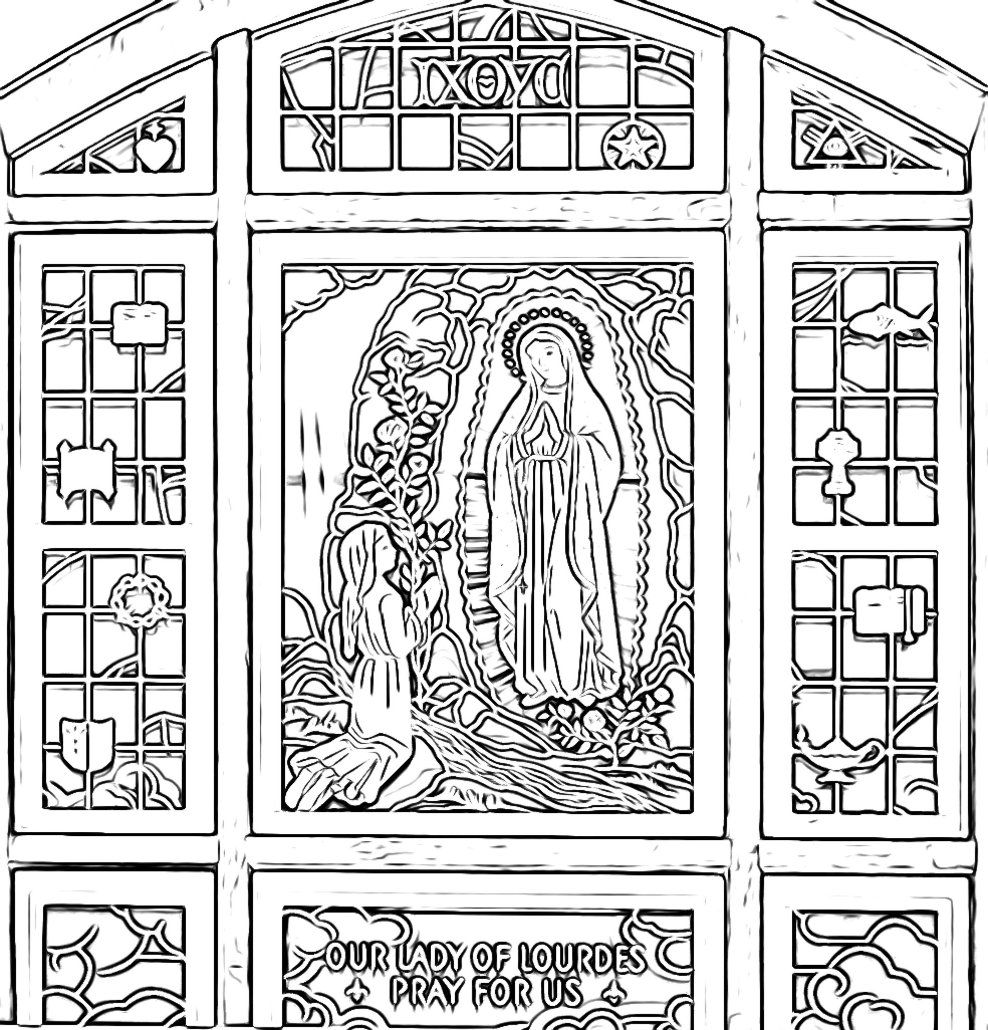 Coloring pages â notre dame parish