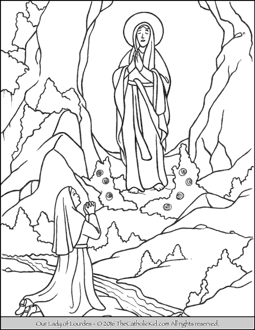 Color catholic coloring pages online