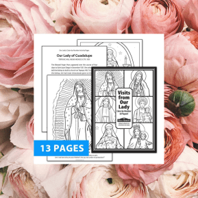 Celebrate our lady of lourdes fun facts coloring page