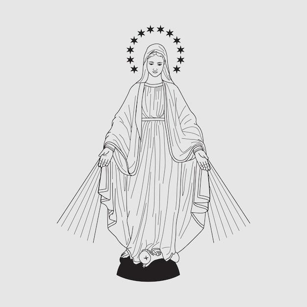 Premium vector free vector simple illustration theme design to memorate virgen de guadalupe