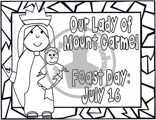 Our lady of mount carmel worksheet and activity pa made by teachers