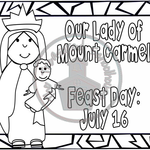 Our lady of mount carmel worksheet and activity pa made by teachers