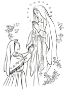 Our lady of carmel coloring page free printable coloring pages