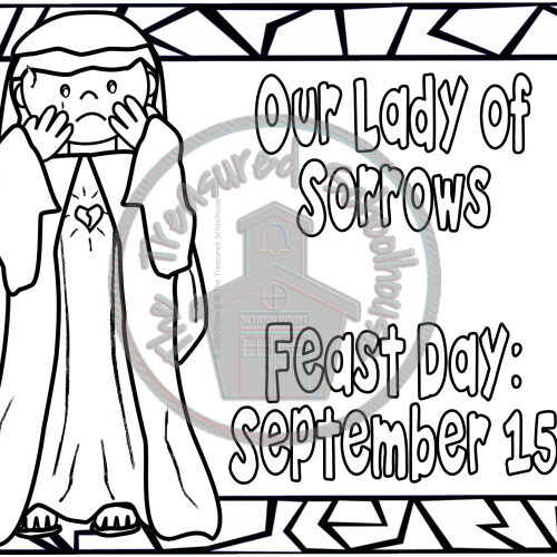 Our lady of sorrows worksheet and activity pack made by teachers