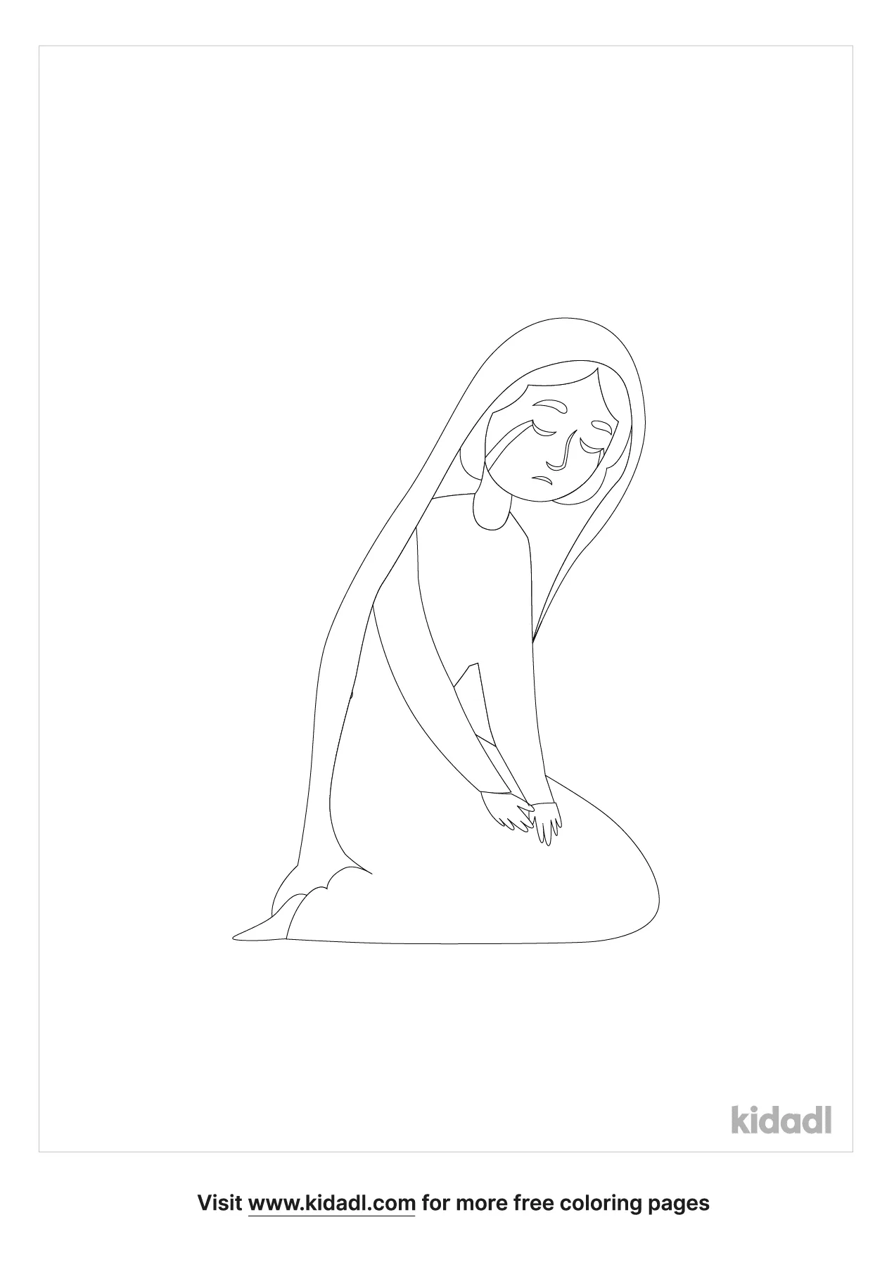 Free our lady of sorrows coloring page coloring page printables